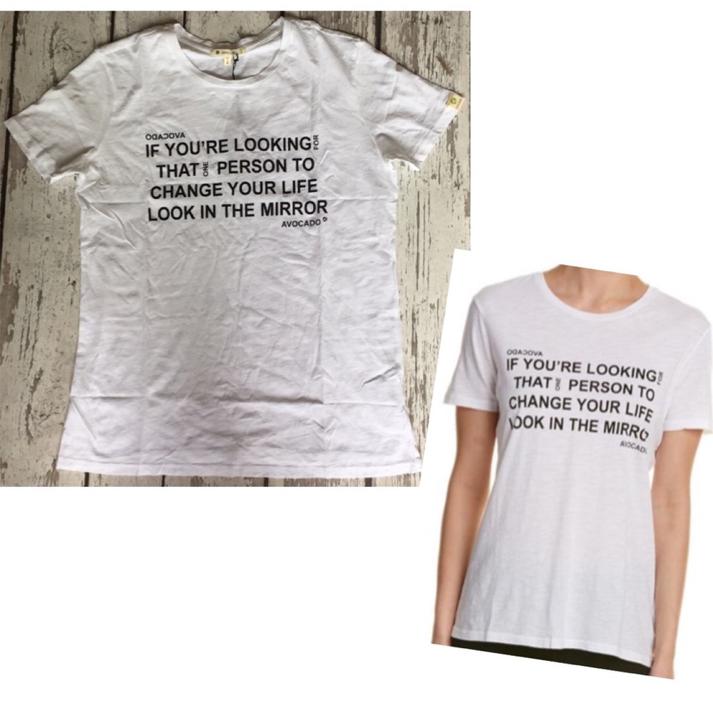 NWT - Avocado Mirror Message T-shirt - Sz M